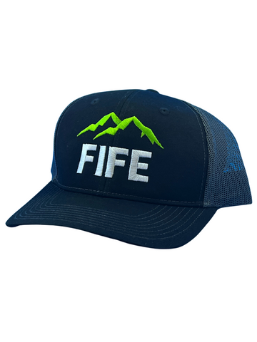 Fife Trucker Cap | Black/Grey