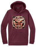 Fife, Milton and Edgewood three-town design - maroon hoodie
