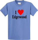 I heart Edgewood - carolina blue t-shirt