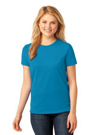 Image of Port & Company Ladies Core Cotton Tee. LPC54 in Pale Pink color