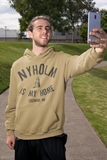 Nyholm Is My Home - the Nyholm windmill, Edgewood Washington, worn on a hoodie