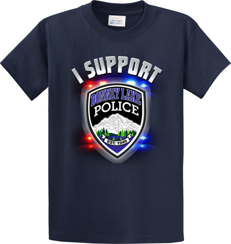 Bonney Lake Police Department T-Shirt "I support" #33830