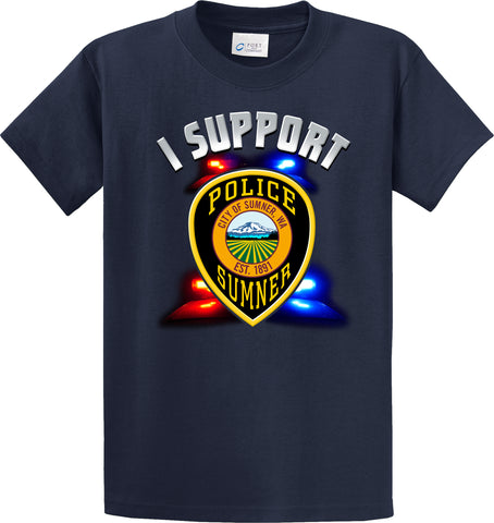 Sumner Police Department Support Shirt Blue T-Shirt "I support" #33832