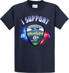 Ruston Police Department Support Shirt Blue T-Shirt "I support" #33837