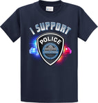 Steilacoom Police Department Support Shirt Blue T-Shirt "I support" #33838
