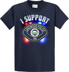 Lakewood Police Department Support Shirt Blue T-Shirt "I support" #33840