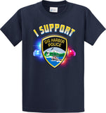 Gig Harbor Police Department Support Shirt Blue T-Shirt "I support" #33842