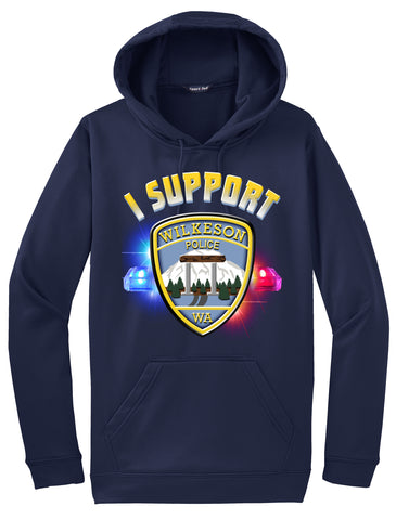 Wilkeson Police Department Morale Hoodie "I support" #33844