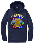 University Place Police Department Morale Hoodie "I support" #33846