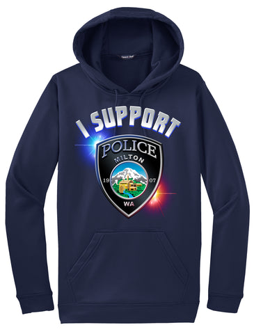 Milton Police Department Morale Hoodie "I support" #33857