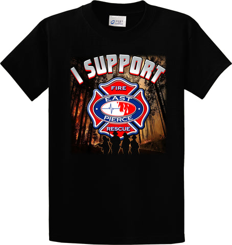 East Pierce Fire & Rescue "Sumner Grade Fire" Support Shirt Black T-Shirt "I support" #33863