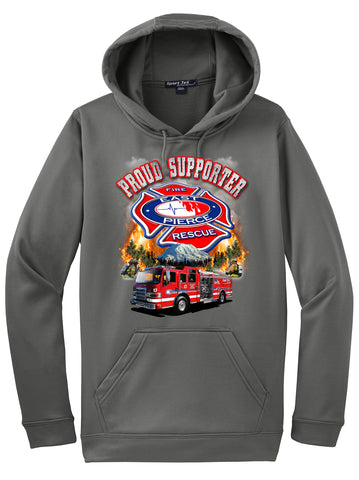 East Pierce Fire Rescue "Proud Supporter" Charcoal Hoodie #33866