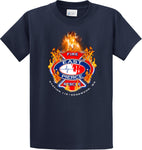 Edgewood Fire Department Support Shirt Blue T-Shirt "I support" #33878