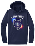 Des Moines Police Department Morale Hoodie "I support" #33952