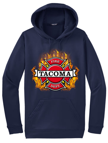 Tacoma Fire Department "Fearless Flames" Navy Hoodie  #33975