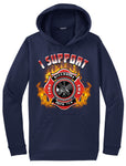 Riverside Fire & Rescue Navy Blue Hoodie "I support" #33993