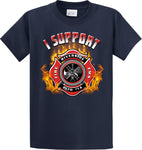 Riverside Fire and Rescue  "I Support" Navy T-Shirt "I support" #33993