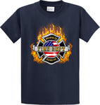 Browns Point Fire Department "Fearless Flames" Navy T-Shirt #33995