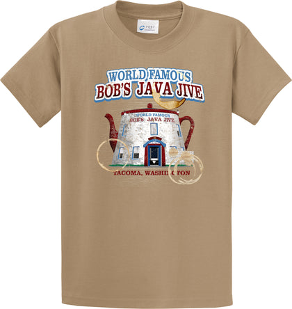 Bob's Java Jive t-shirt by Northwest Custom Apparel - Sand