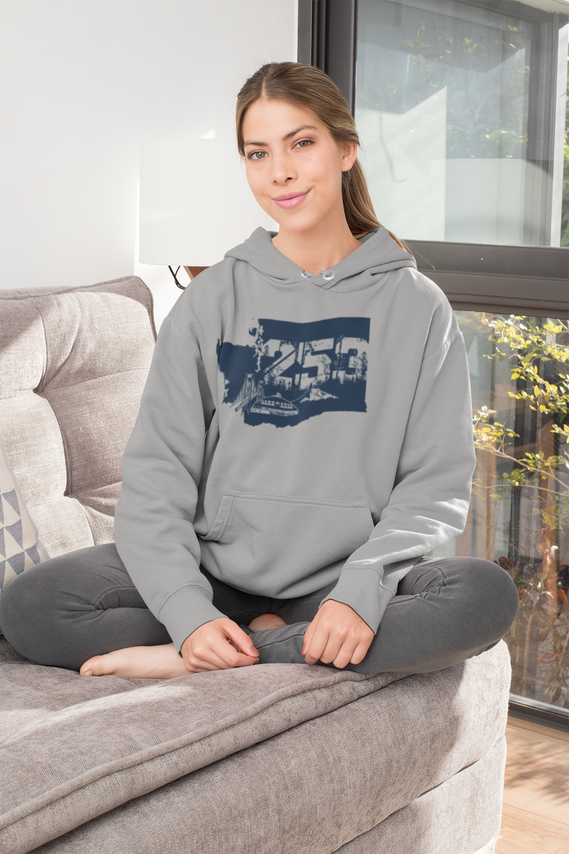 Represent Tacoma and the 253 Area Code with this Stylish Gray Hoodie ...